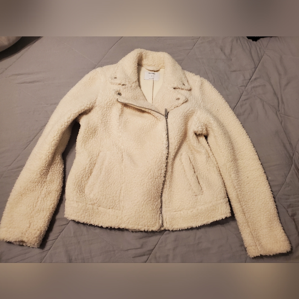 Sherpa jacket old navy Medium M cream
